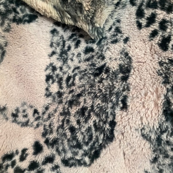 Guess Los Angeles Faux Fur Coat Pink Animal Cheetah Print Womens Outerwear Small - Picture 9 of 9